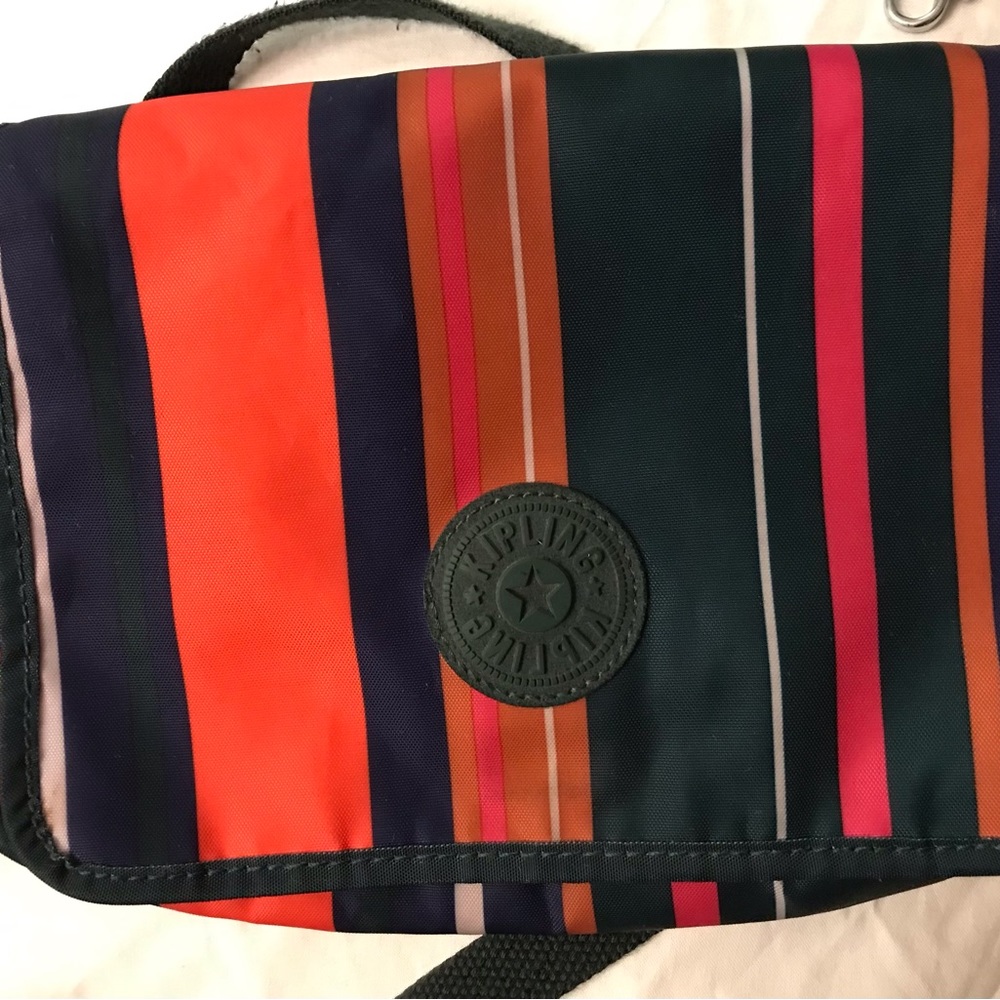 Kipling striped crossbody handbag